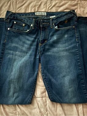 Men's Dark Blue Straight-Leg Jeans